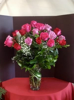 Three Dozen Pink and Lavender Roses