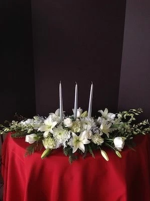 Centerpiece of silver delight