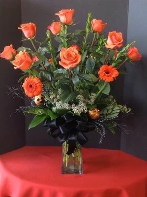 Halloween Roses Flower Arrangement