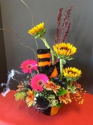 Witches Boot Halloween Flowers