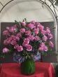 100 Purple Roses and Hydrangea