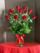 1 dozen red roses, long stems red roses
