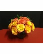 Bubble Bowl of Sunshine with Roses