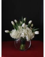 Funeral Flowers with White Tulips