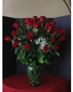 3 dozen of red roses, three dozen long stems red roses