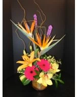 Tropical Punch of Exotic Flowers