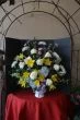 Funeral Flowers with Yellow Lilies