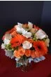 Bridal Bouquet in Orange and White
