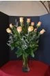1 dozen peach roses, one dozen long stems peach roses