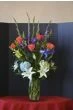 Orange Roses and Gladiola Flowers