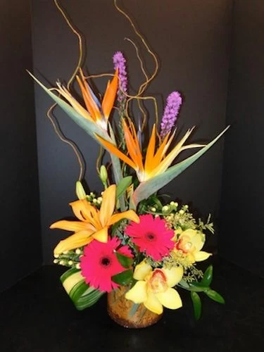 Tropical Punch of Exotic Flowers