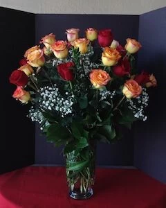 3 Dozen Sunset Roses
