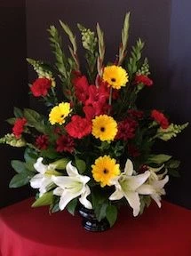 Funeral Flowers with Gerbera Daisies