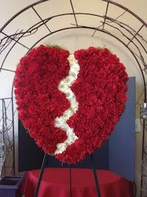 Funeral Flowers Broken Heart