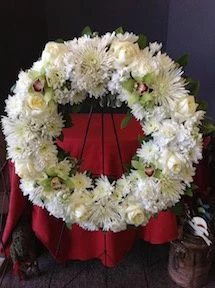 Roses and Orchids Funeral Flowers 