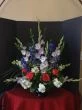 Funeral Flowers with Purple Gladiolas