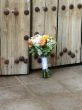 Bridal Bouquet with Yellow Roses and Yellow Orchids