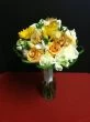 Bridal Bouquet with Yellow Roses and Yellow Orchids