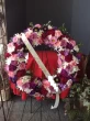 Funeral Wreath Loving Daughter with Shades of Purple and Pink