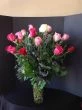 2 dosen red and pink roses, two dozen long stems roses