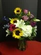 Festive Sunflowers and Roses
