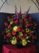 Funeral Flowers of Bright Colors