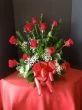 Funeral Flowers of Red Roses