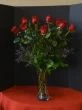 1 dozen long stems red roses
12 red roses