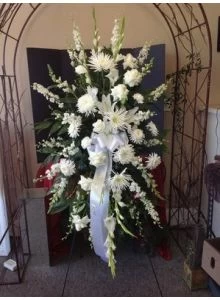 Funeral Flowers Standing Easel of Peace