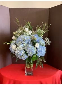 Blue Hydrangea Flower Arrangement