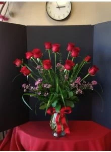 Red roses, long stems red roses, Valentines Day roses, anniversary roses