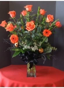 Halloween Roses Flower Arrangement