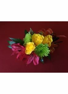 Prom Flowers Bright and Cheery Wristlet