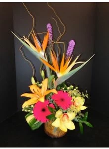 Tropical Punch of Exotic Flowers