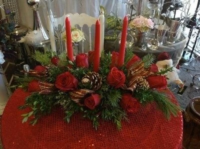 Happy Holidays Christmas Centerpiece