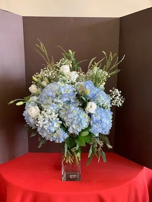 Blue Hydrangea Flower Arrangement
