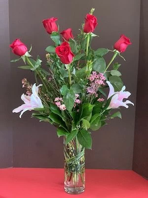 Love You More Roses and Lilies