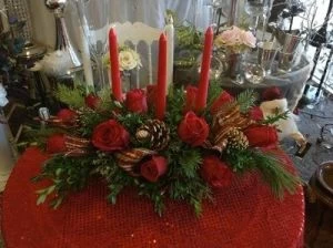 Happy Holidays Christmas Centerpiece