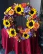 Funeral Flowers Wreath of Sunflowers
