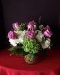 Hydrangea with Lavender Roses