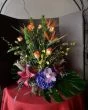 Colorful Jungle of Tropical Flowers